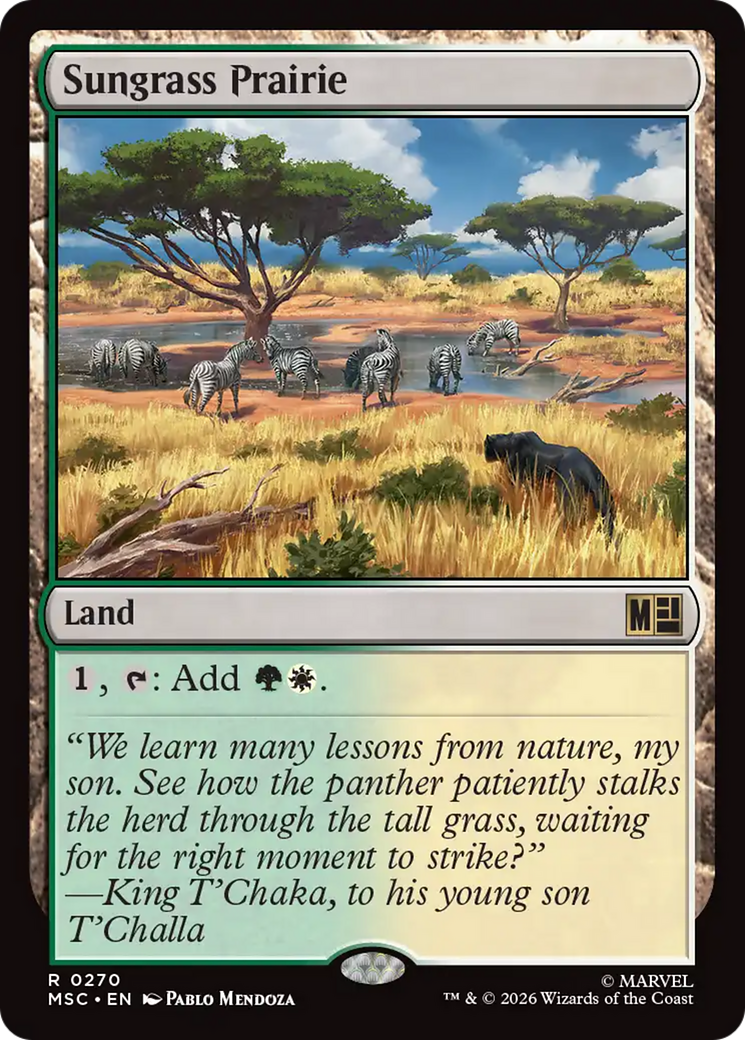 Sungrass Prairie [Marvel Super Heroes Commander] | Cards and Coasters CA