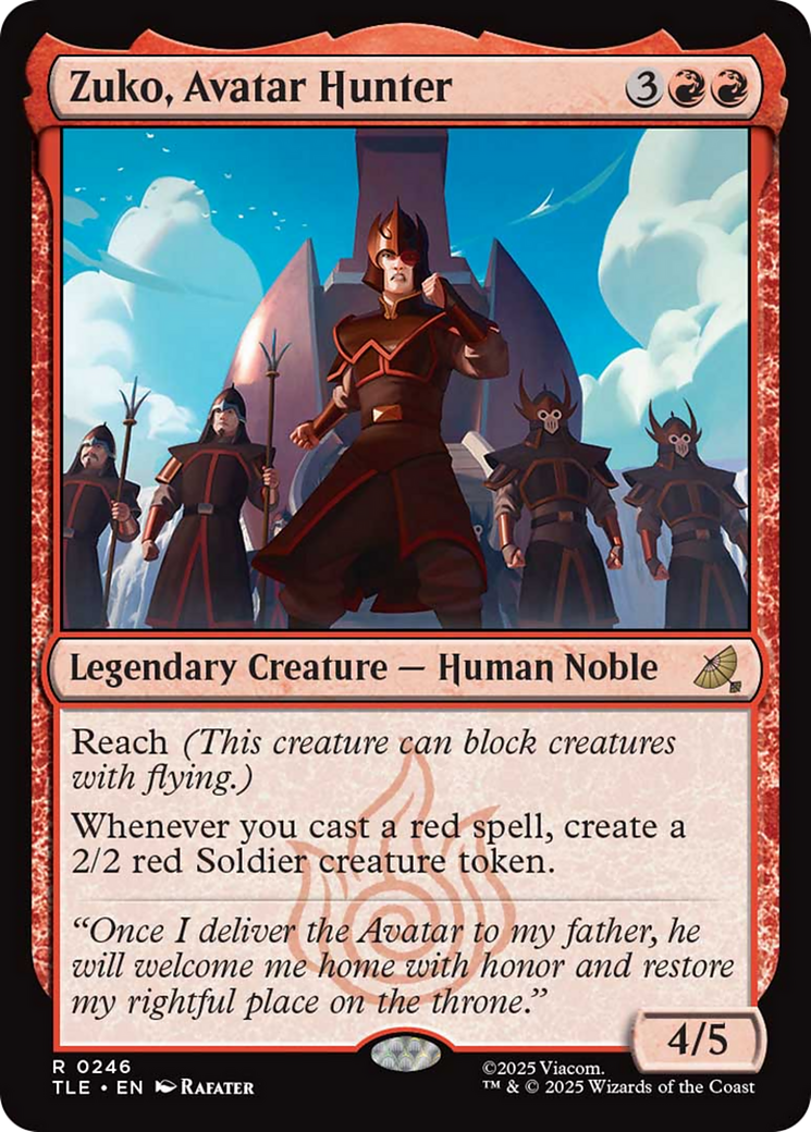 Zuko Tutorial Theme Card [Avatar: The Last Airbender: Eternal-Legal] | Cards and Coasters CA