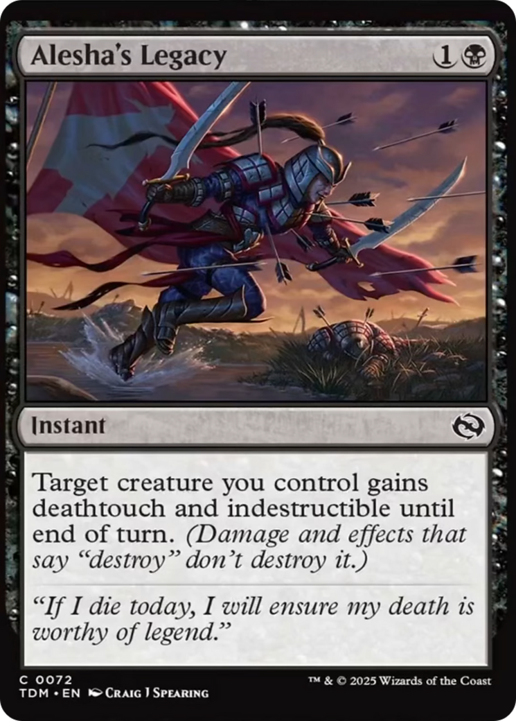 Alesha's Legacy [Tarkir: Dragonstorm] | Cards and Coasters CA