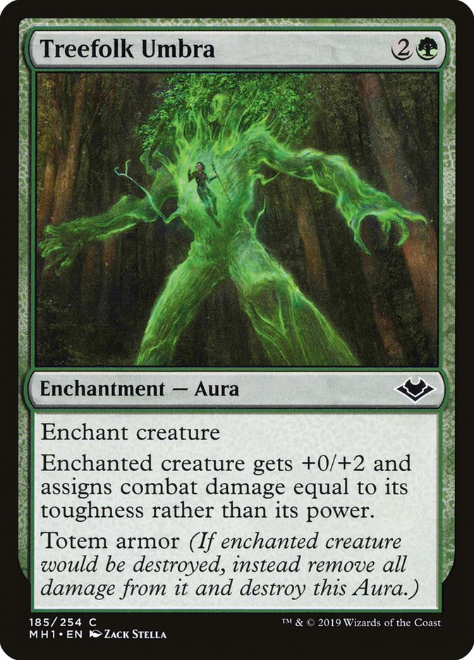 Treefolk Umbra [Modern Horizons] | Cards and Coasters CA