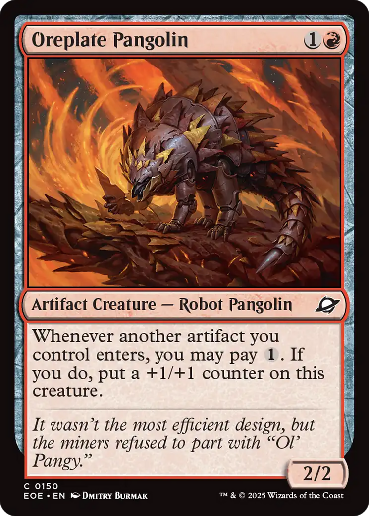 Oreplate Pangolin [Edge of Eternities] | Cards and Coasters CA