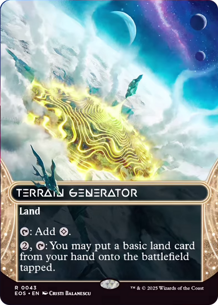 Terrain Generator (0043) (Borderless) [Edge of Eternities: Stellar Sights] | Cards and Coasters CA