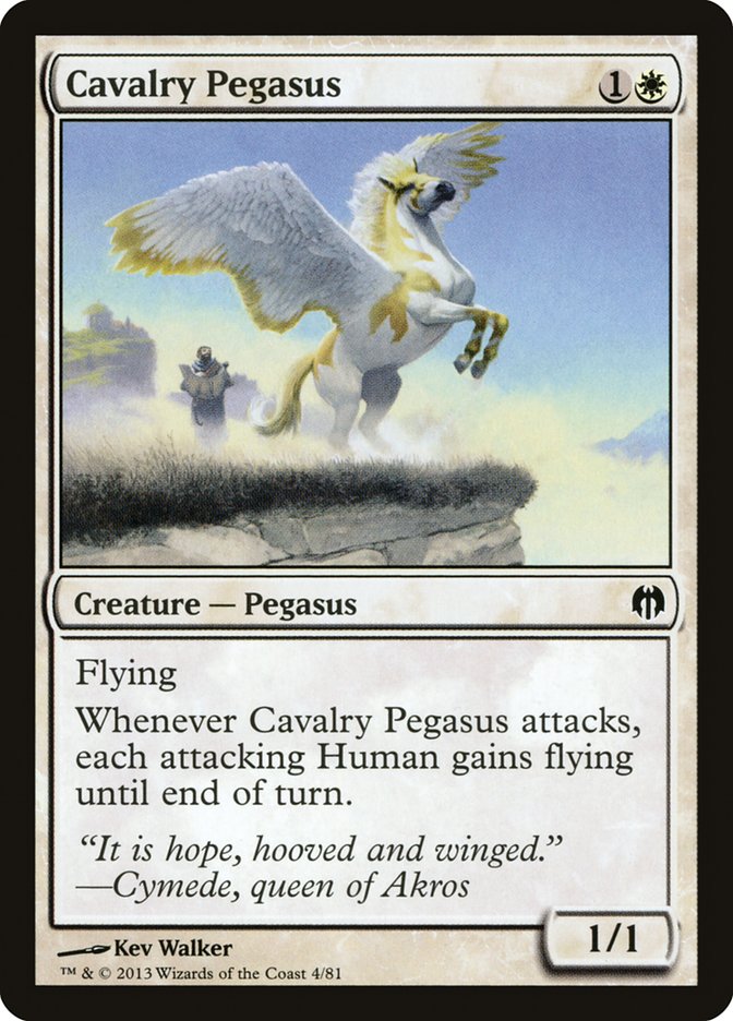 Cavalry Pegasus [Duel Decks: Heroes vs. Monsters] | Cards and Coasters CA