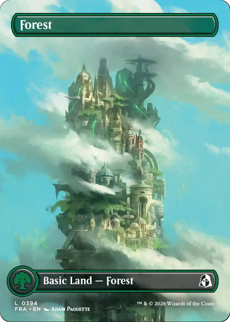 Forest (Borderless) (0394) [Reality Fracture] | Cards and Coasters CA