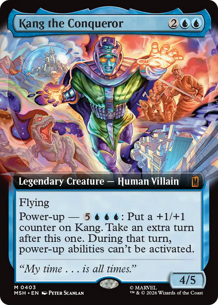 Kang the Conqueror (Extended Art) [Marvel Super Heroes] | Cards and Coasters CA