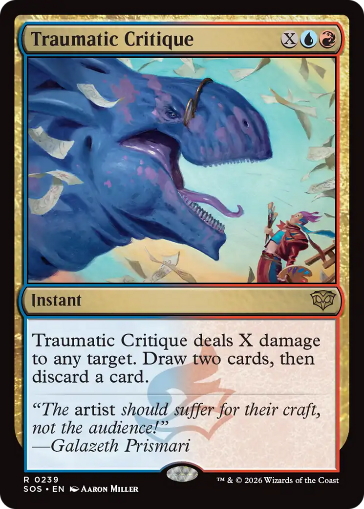 Traumatic Critique [Secrets of Strixhaven] | Cards and Coasters CA