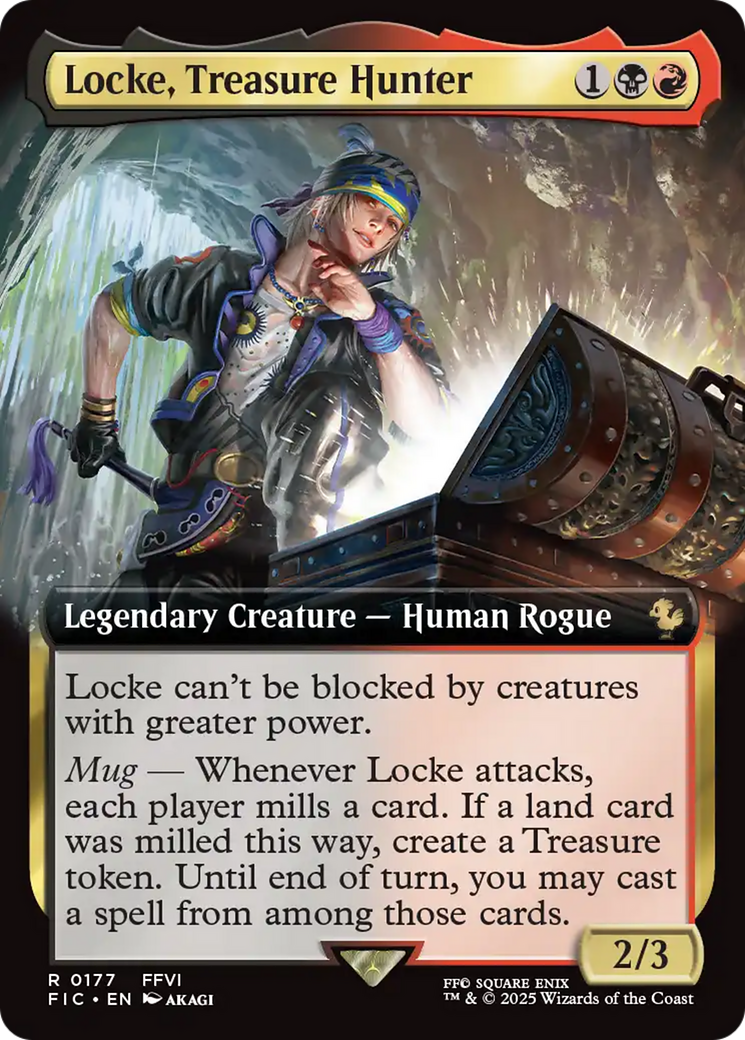 Locke, Treasure Hunter (Extended Art) [FINAL FANTASY Commander] | Cards and Coasters CA