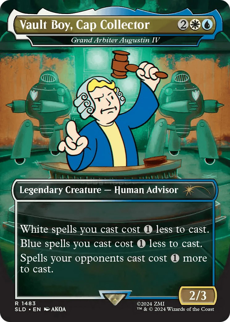 Vault Boy, Cap Collector - Grand Arbiter Augustin IV [Secret Lair Drop Series] | Cards and Coasters CA