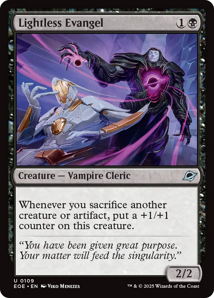 Lightless Evangel [Edge of Eternities] | Cards and Coasters CA