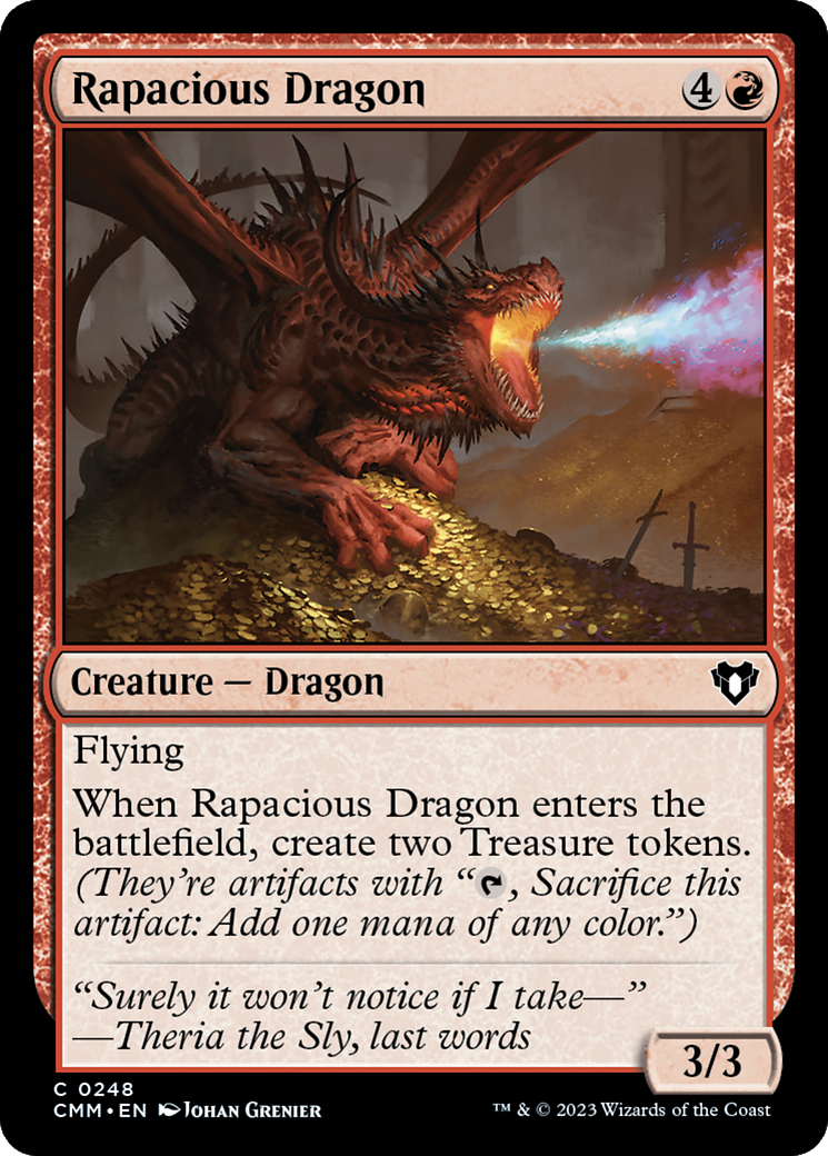 Rapacious Dragon [Commander Masters] | Cards and Coasters CA