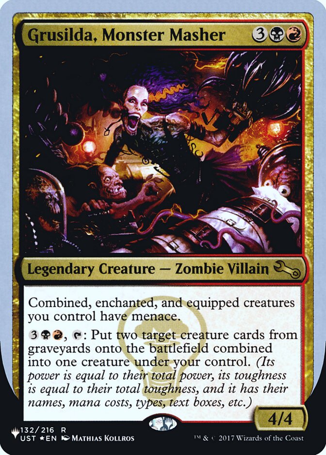 Grusilda, Monster Masher (Unfinity Foil Edition) [The List] | Cards and Coasters CA