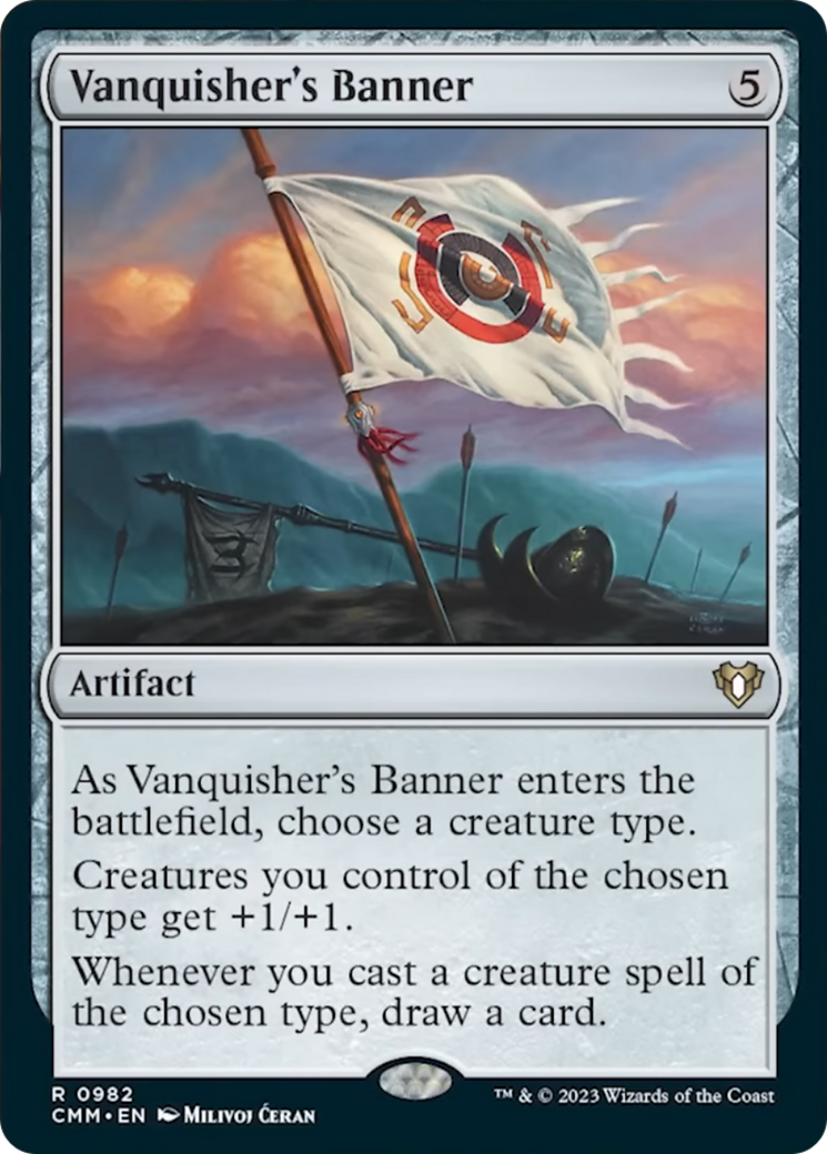 Vanquisher's Banner [Commander Masters] | Cards and Coasters CA