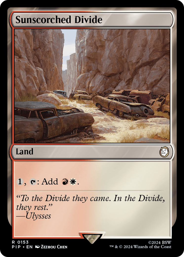 Sunscorched Divide [Fallout] | Cards and Coasters CA