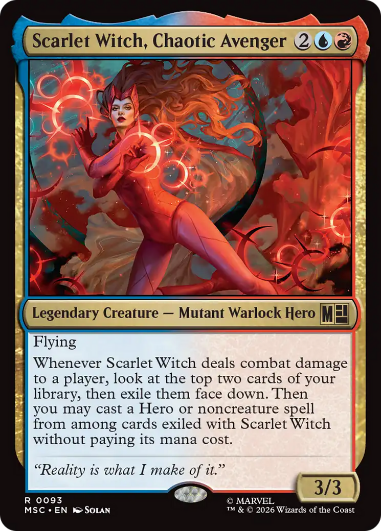 Scarlet Witch, Chaotic Avenger [Marvel Super Heroes Commander] | Cards and Coasters CA