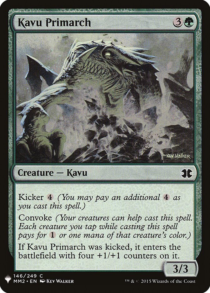 Kavu Primarch [Mystery Booster] | Cards and Coasters CA