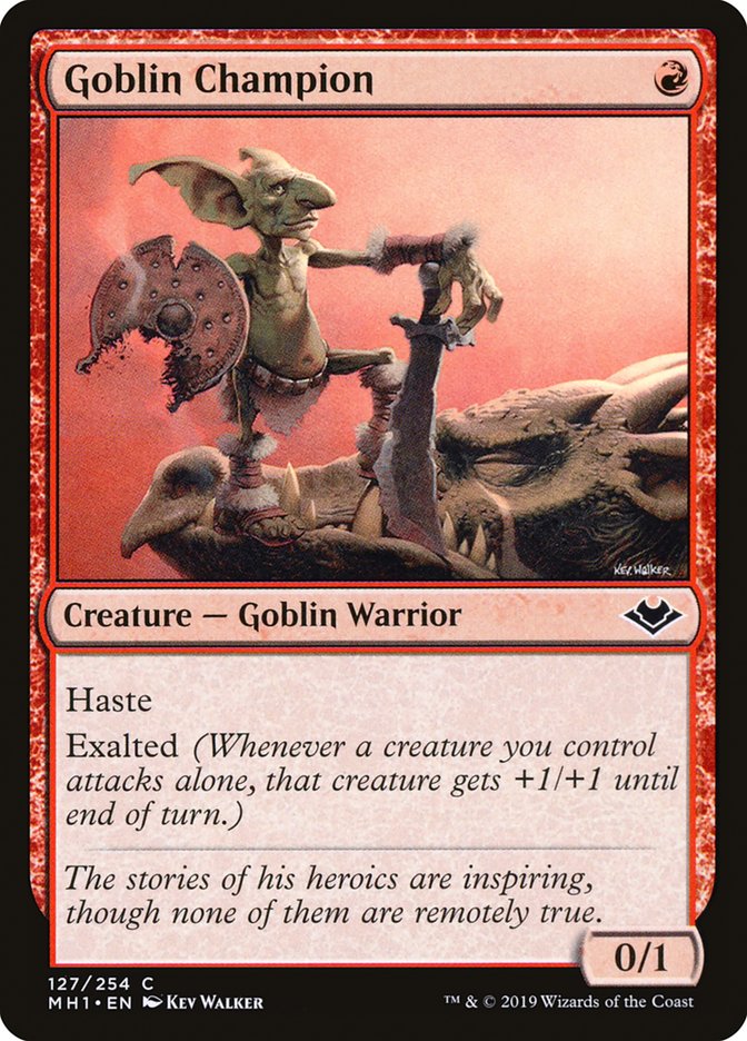 Goblin Champion [Modern Horizons] | Cards and Coasters CA