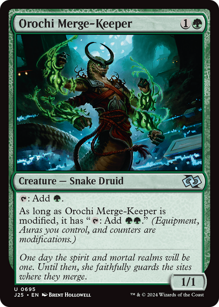 Orochi Merge-Keeper [Foundations Jumpstart] | Cards and Coasters CA