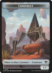 Thopter // Construct (0074) Double-Sided Token [Commander Masters Tokens] | Cards and Coasters CA