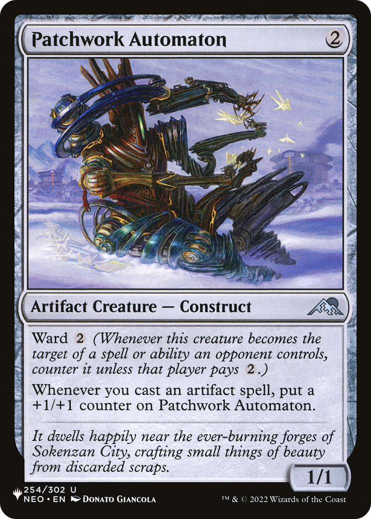 Patchwork Automaton [The List Reprints] | Cards and Coasters CA