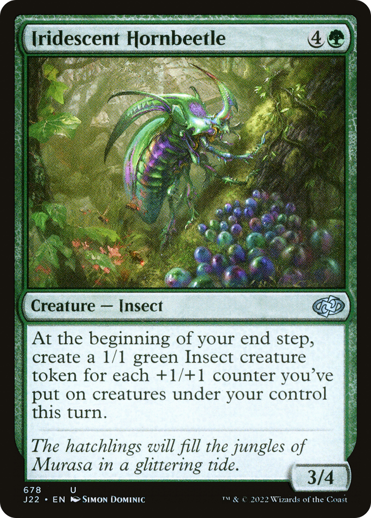 Iridescent Hornbeetle [Jumpstart 2022] | Cards and Coasters CA
