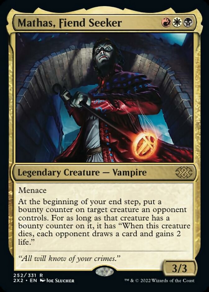 Mathas, Fiend Seeker [Double Masters 2022] | Cards and Coasters CA