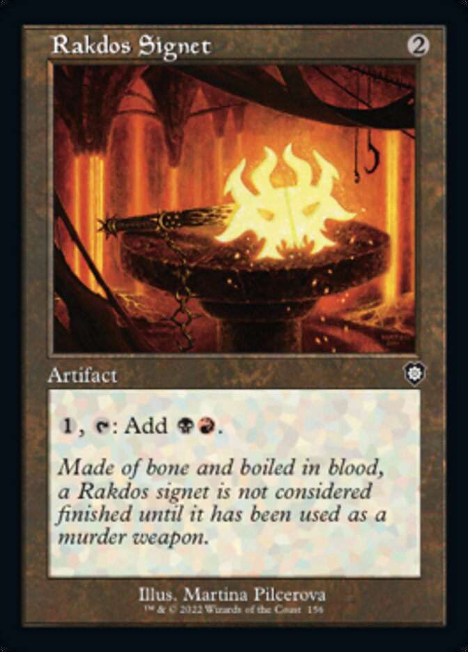 Rakdos Signet (Retro) [The Brothers' War Commander] | Cards and Coasters CA