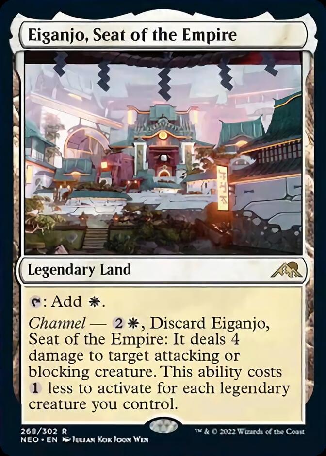 Eiganjo, Seat of the Empire [Kamigawa: Neon Dynasty] | Cards and Coasters CA