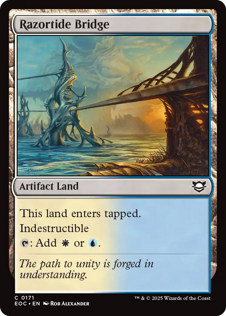 Razortide Bridge [Edge of Eternities Commander] | Cards and Coasters CA