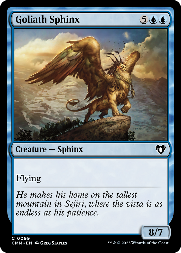 Goliath Sphinx [Commander Masters] | Cards and Coasters CA