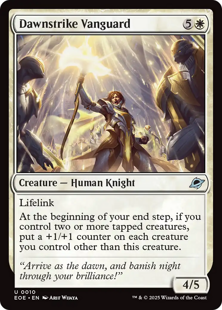 Dawnstrike Vanguard [Edge of Eternities] | Cards and Coasters CA