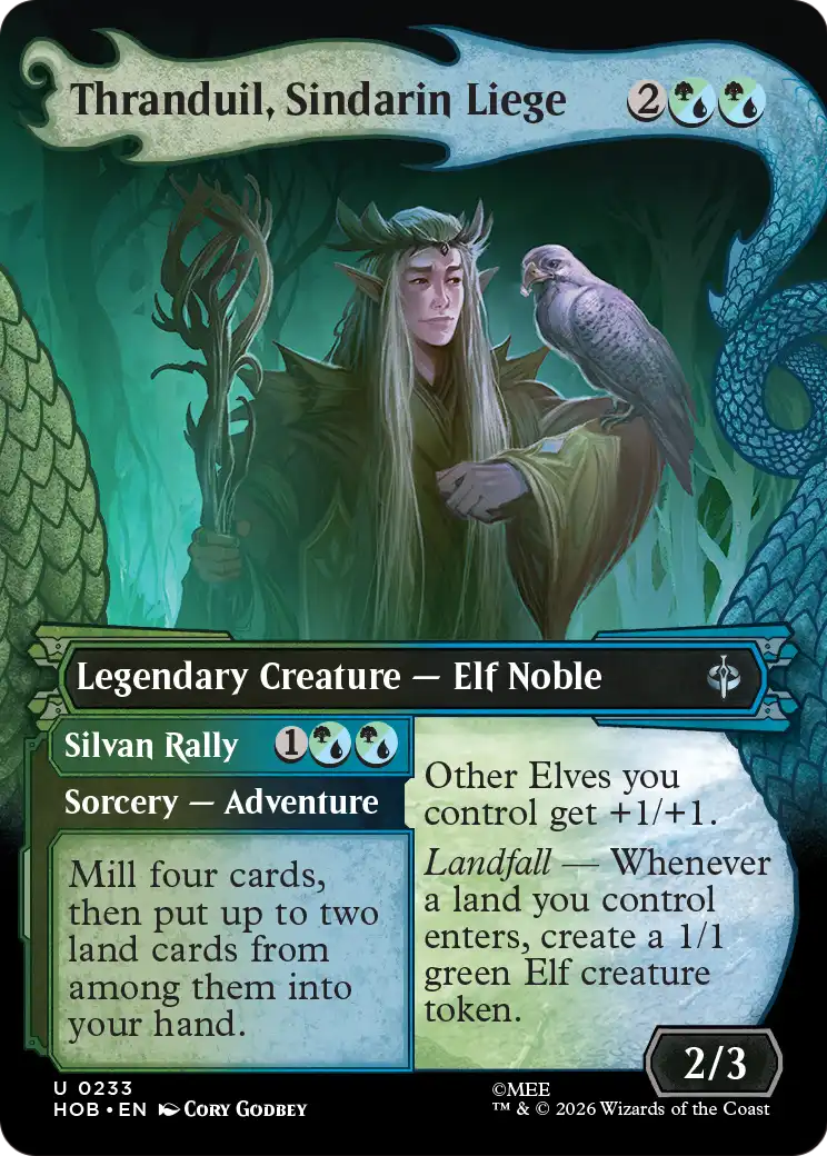 Thranduil, Sindarin Liege (Showcase) [The Hobbit] | Cards and Coasters CA