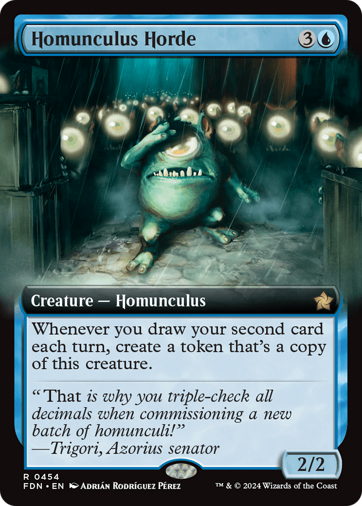 Homunculus Horde (Extended Art) [Foundations] | Cards and Coasters CA