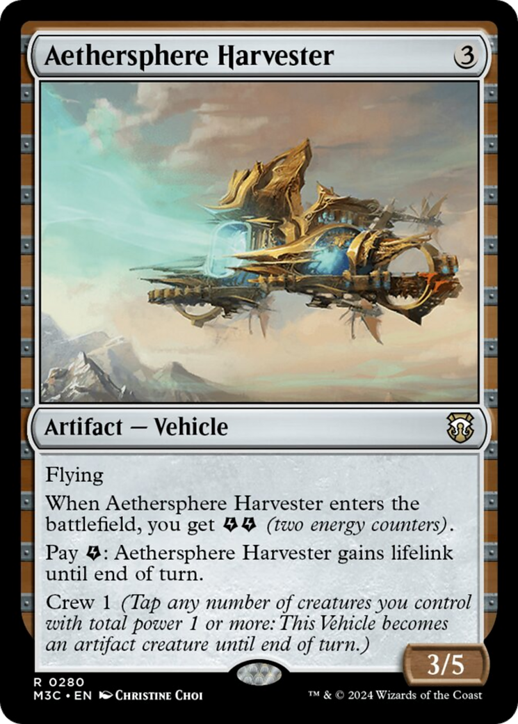 Aethersphere Harvester [Modern Horizons 3 Commander] | Cards and Coasters CA