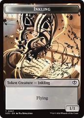 Inkling (0007) // Spirit (0011) Double-Sided Token [Secrets of Strixhaven Tokens] | Cards and Coasters CA