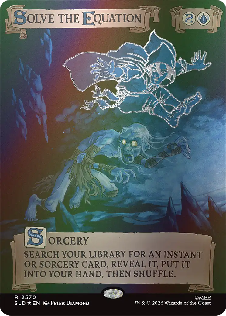 Solve the Equation (2570) (Out Of Sight Foil) [Secret Lair Drop Series] | Cards and Coasters CA