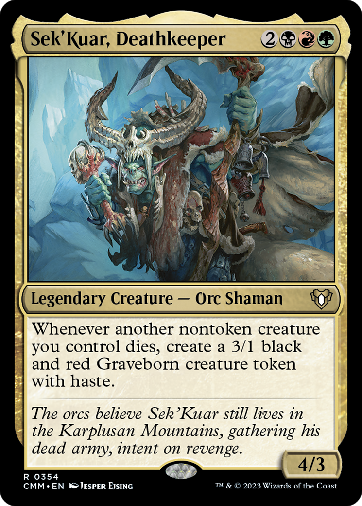 Sek'Kuar, Deathkeeper [Commander Masters] | Cards and Coasters CA