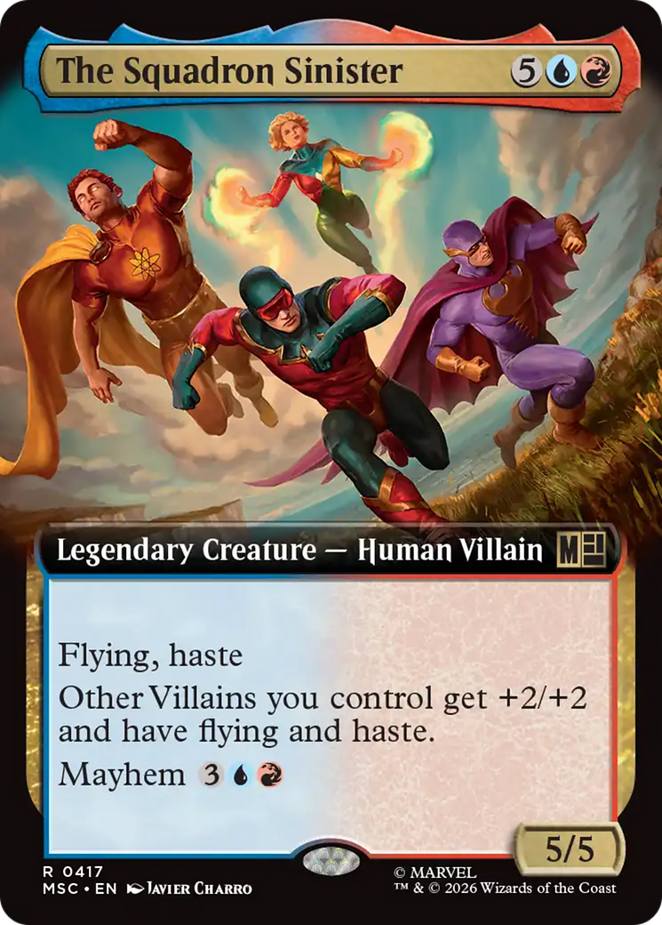 The Squadron Sinister (Extended Art) [Marvel Super Heroes Commander] | Cards and Coasters CA