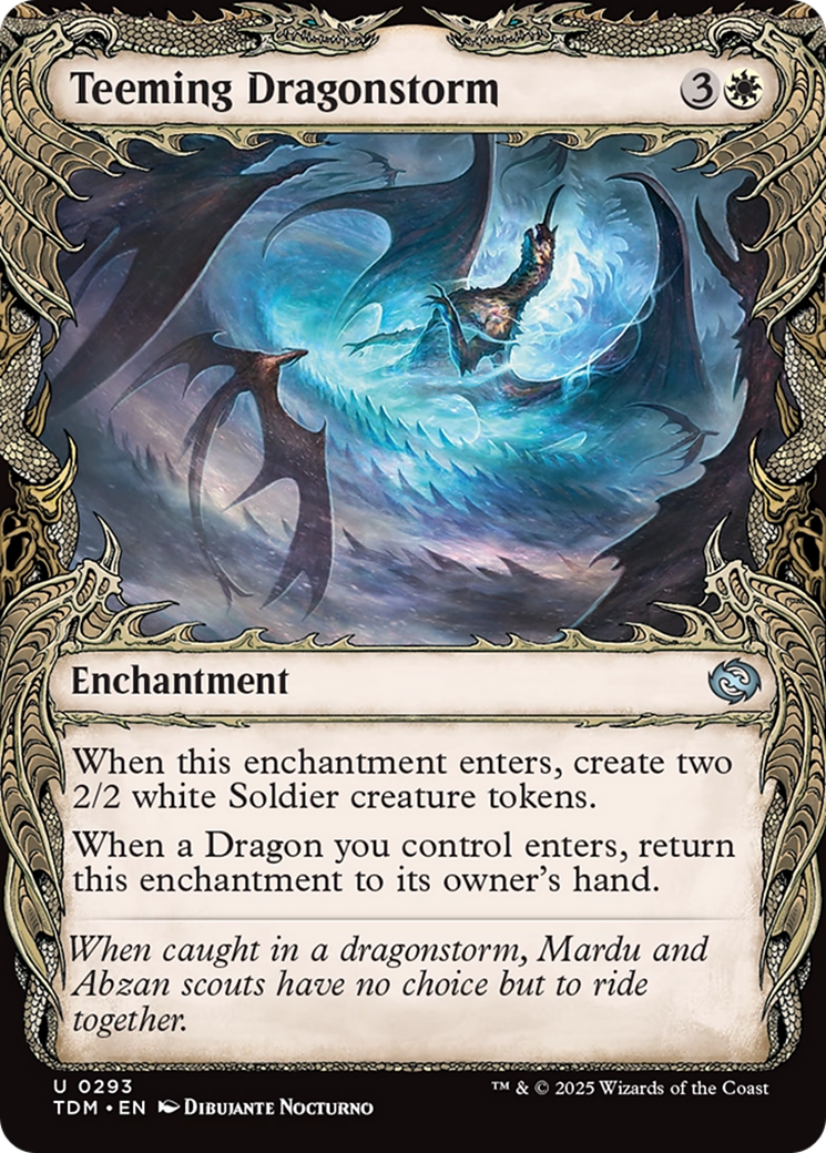 Teeming Dragonstorm (Showcase) [Tarkir: Dragonstorm] | Cards and Coasters CA