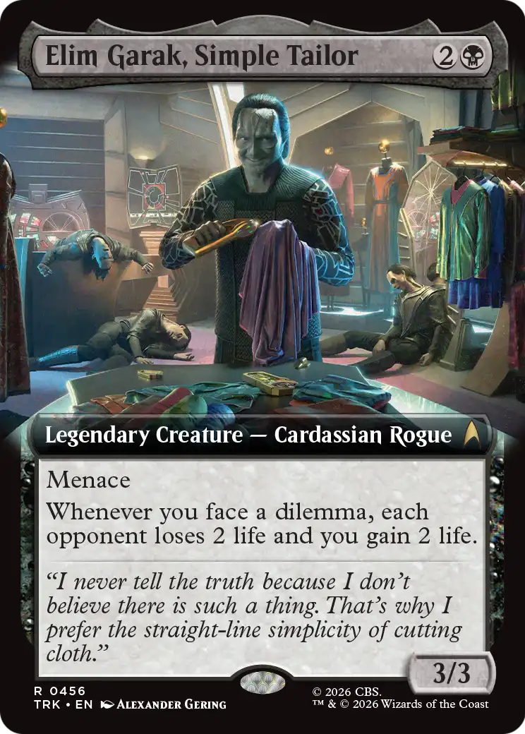 Elim Garak, Simple Tailor (Extended Art) [Star Trek] | Cards and Coasters CA