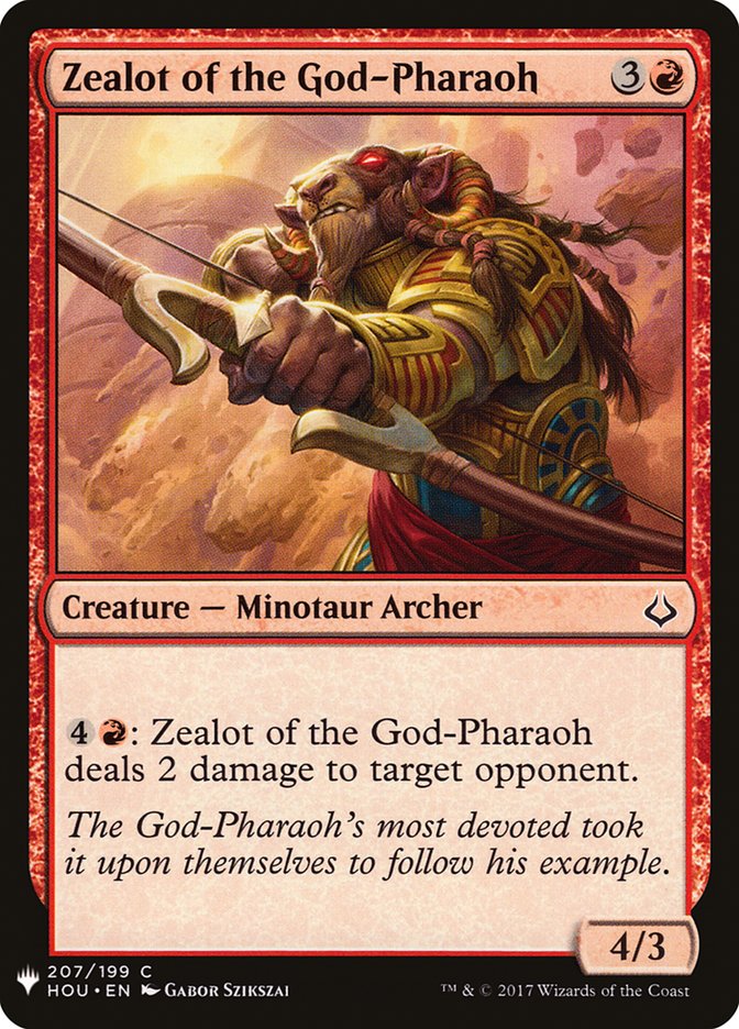 Zealot of the God-Pharaoh [Mystery Booster] | Cards and Coasters CA