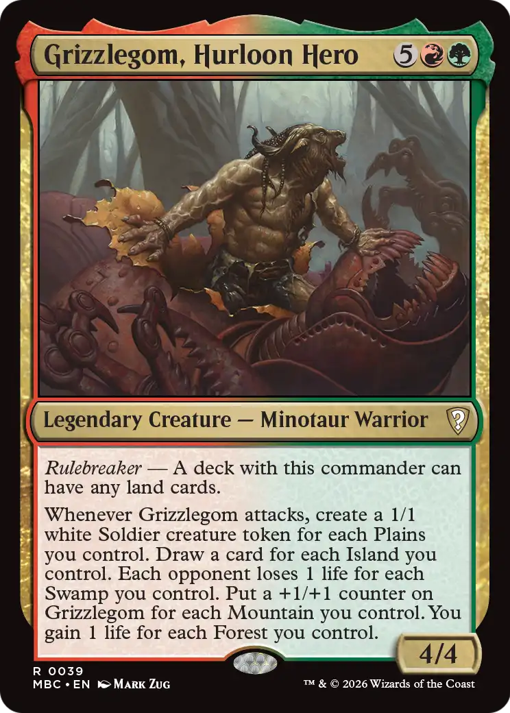 Grizzlegom, Hurloon Hero [Mystery Booster: Commander Edition] | Cards and Coasters CA