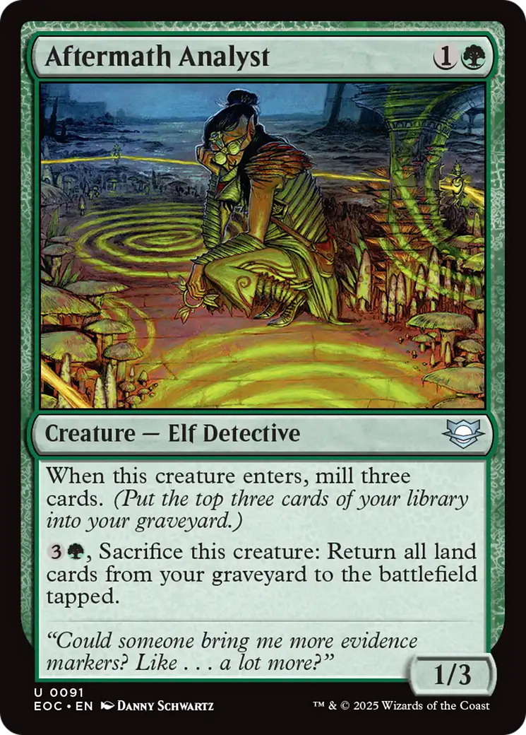 Aftermath Analyst [Edge of Eternities Commander] | Cards and Coasters CA