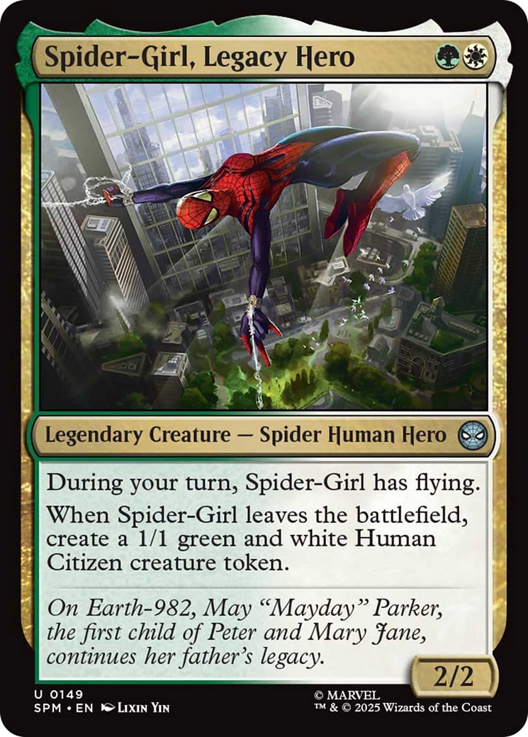 Spider-Girl, Legacy Hero [Marvel's Spider-Man] | Cards and Coasters CA