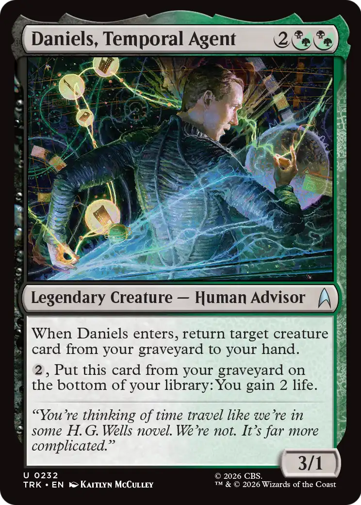 Daniels, Temporal Agent [Star Trek] | Cards and Coasters CA