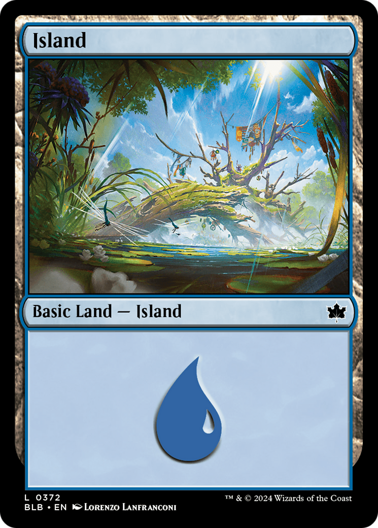 Island (0372) [Bloomburrow] | Cards and Coasters CA