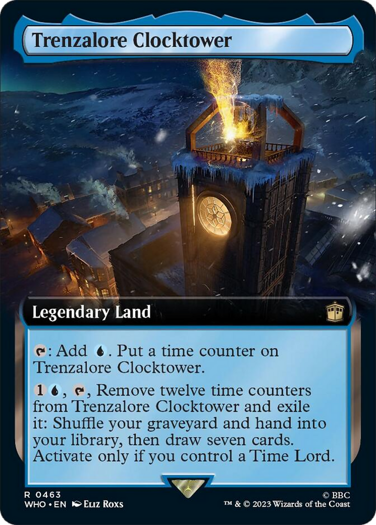 Trenzalore Clocktower (Extended Art) [Doctor Who] | Cards and Coasters CA