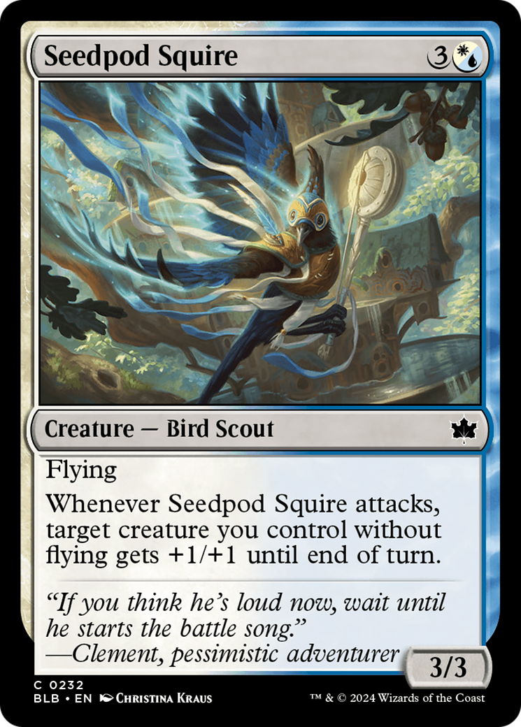 Seedpod Squire [Bloomburrow] | Cards and Coasters CA