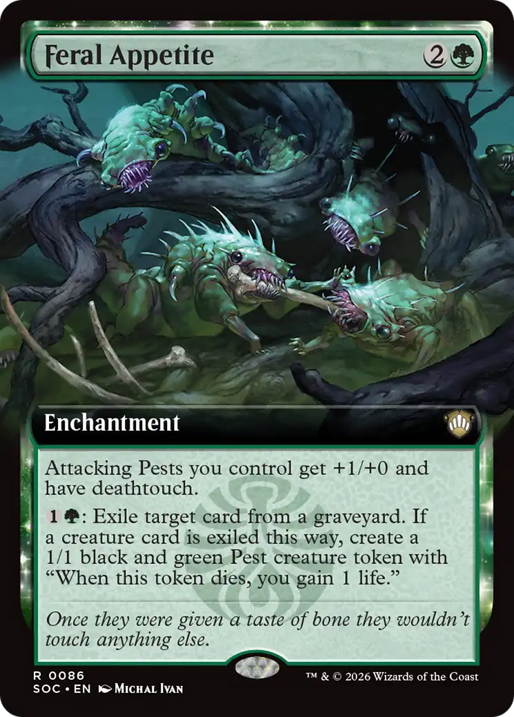 Feral Appetite (Extended Art) [Secrets of Strixhaven Commander] | Cards and Coasters CA