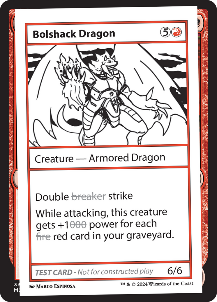 Bolshack Dragon [Mystery Booster 2 Playtest Cards] | Cards and Coasters CA