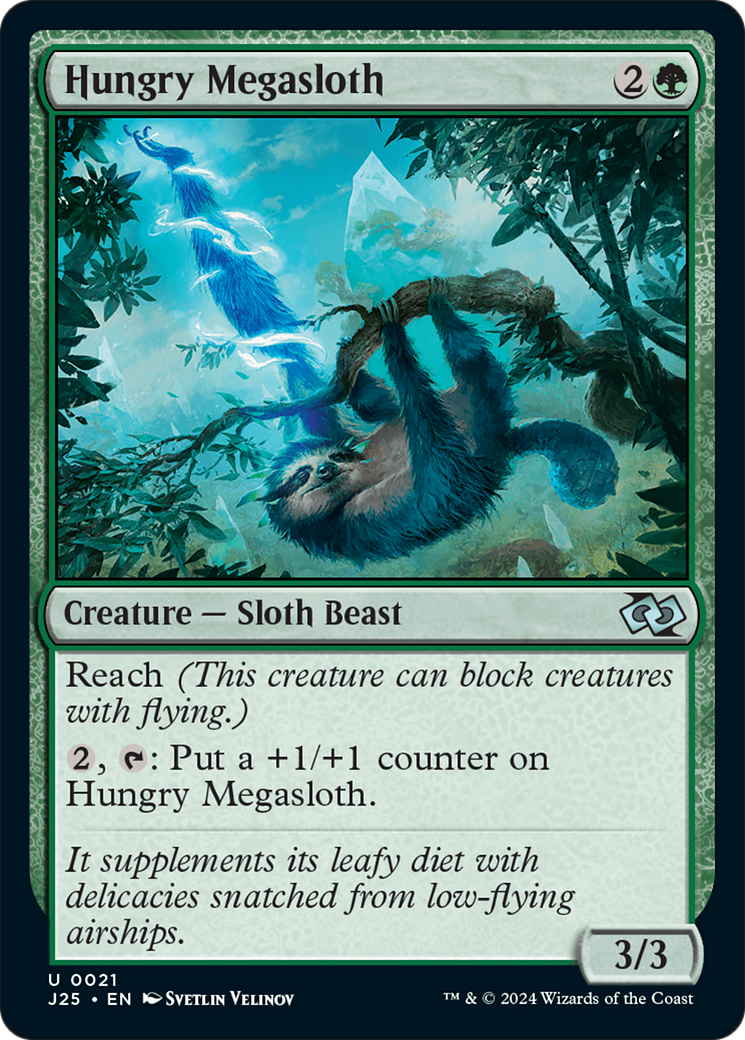 Hungry Megasloth [Foundations Jumpstart] | Cards and Coasters CA